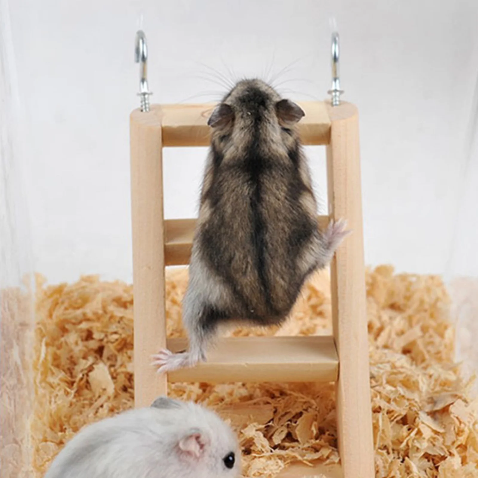 Wooden Hamster Ladder Playground Activity Toy Hanging for Wood Cage Pets Small Animal Climbing Accessories | Дом и сад