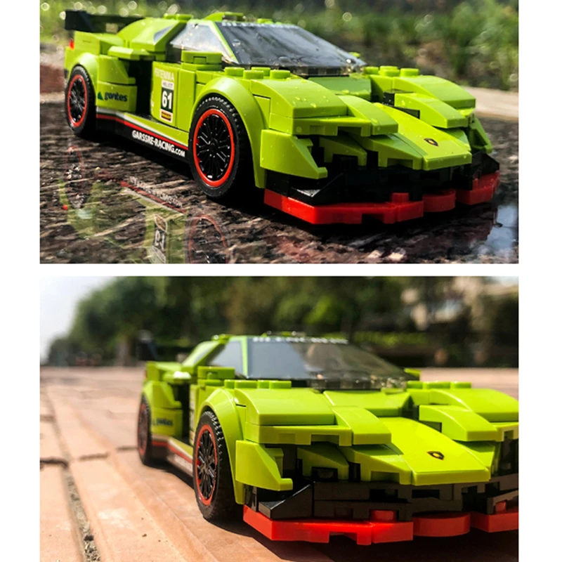 Конструктор скоростные чемпионы Serise зеленый ламбит набор для сборки знаменитого
