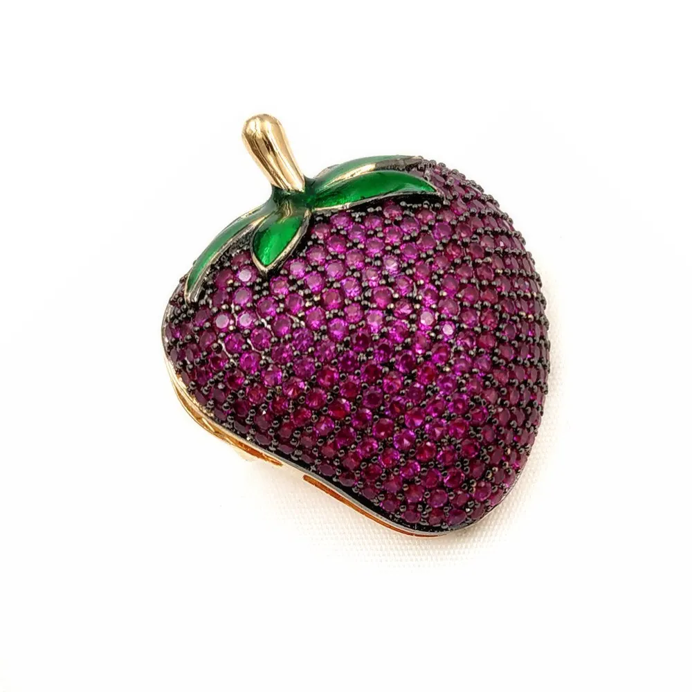 Восхитительная полная микрозакрепка фианита Милая блестящая золотая булавка с