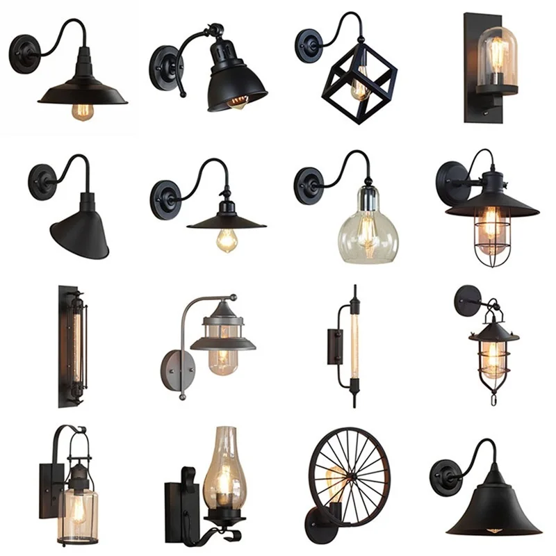 

BROTHER Retro Wall Lamp Loft Vintage Contemporary Industrial Style Sconces Light Corridor For Home
