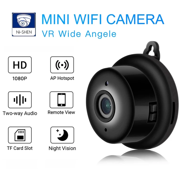 

Mini Wifi IP Camera HD 1080P Wireless Indoor Camera Nightvision Two Way Audio Motion Detection Baby Monitor