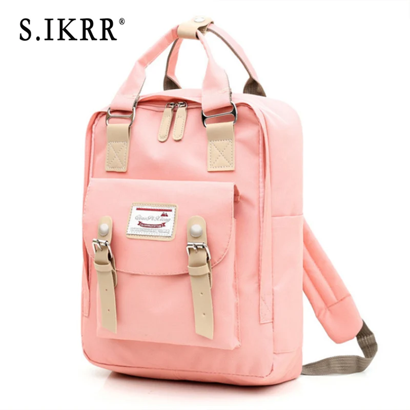 Pink S. IKRR, женский рюкзак, многофункциональный, водонепроницаемый, Оксфорд, рюкзак для путешествий, рюкзак для девочек-подростков, Большой Вместительный рюкзак, Mochila - Цвет: Pink