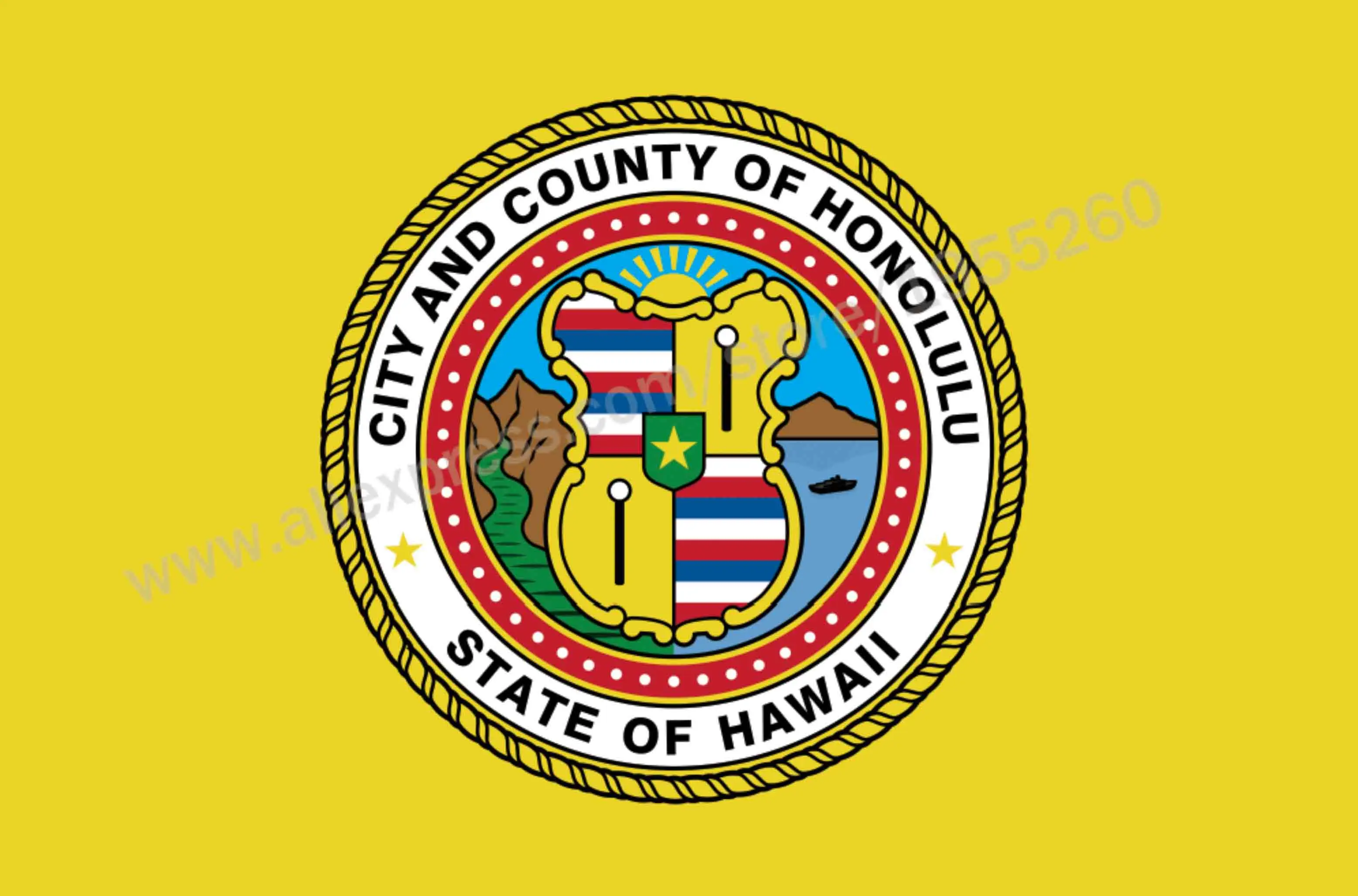 

Hawaii Honolulu Flag 3 x 5 FT 90 x 150 cm USA States City Flags Banners America