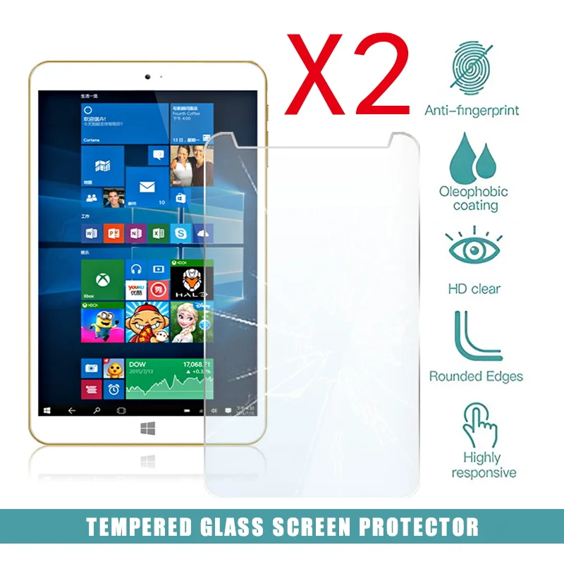 

2Pcs Tablet Tempered Glass Screen Protector Cover for Onda V80 Plus Tablet Computer Anti-Scratch Explosion-Proof Screen