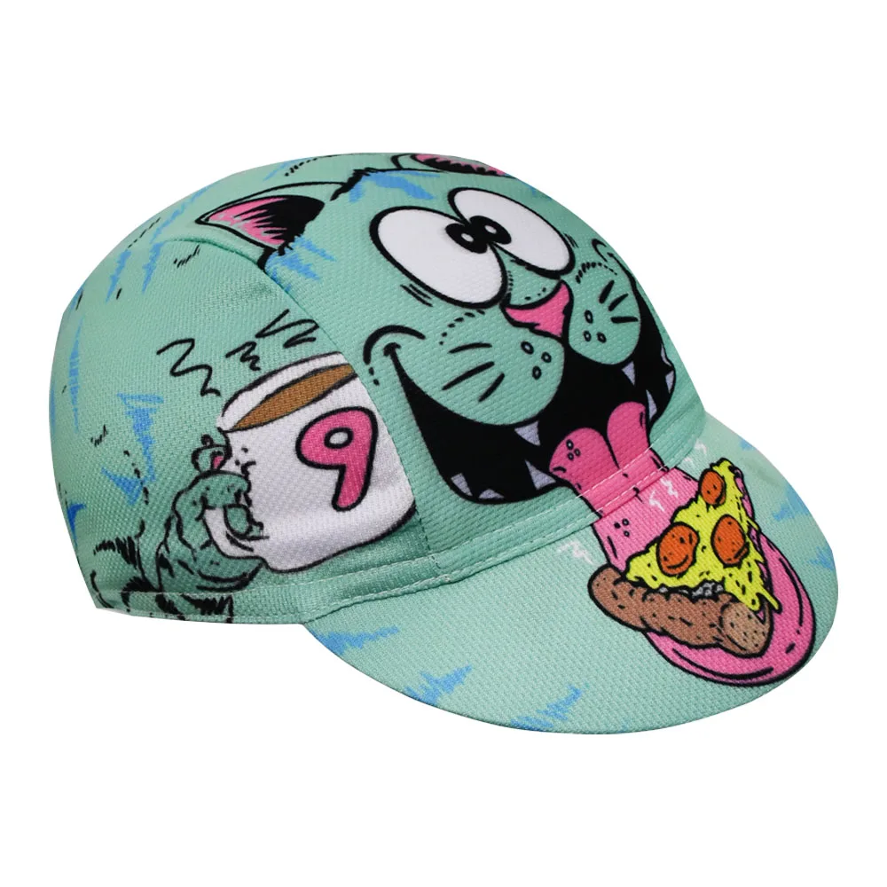 Кепка для велоспорта с изображением кошки пиццы креативная велосипедная шляпа