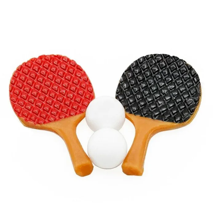 4 шт./комплект миниатюрные ракетки для настольного тенниса и пинг-понга | Дом сад