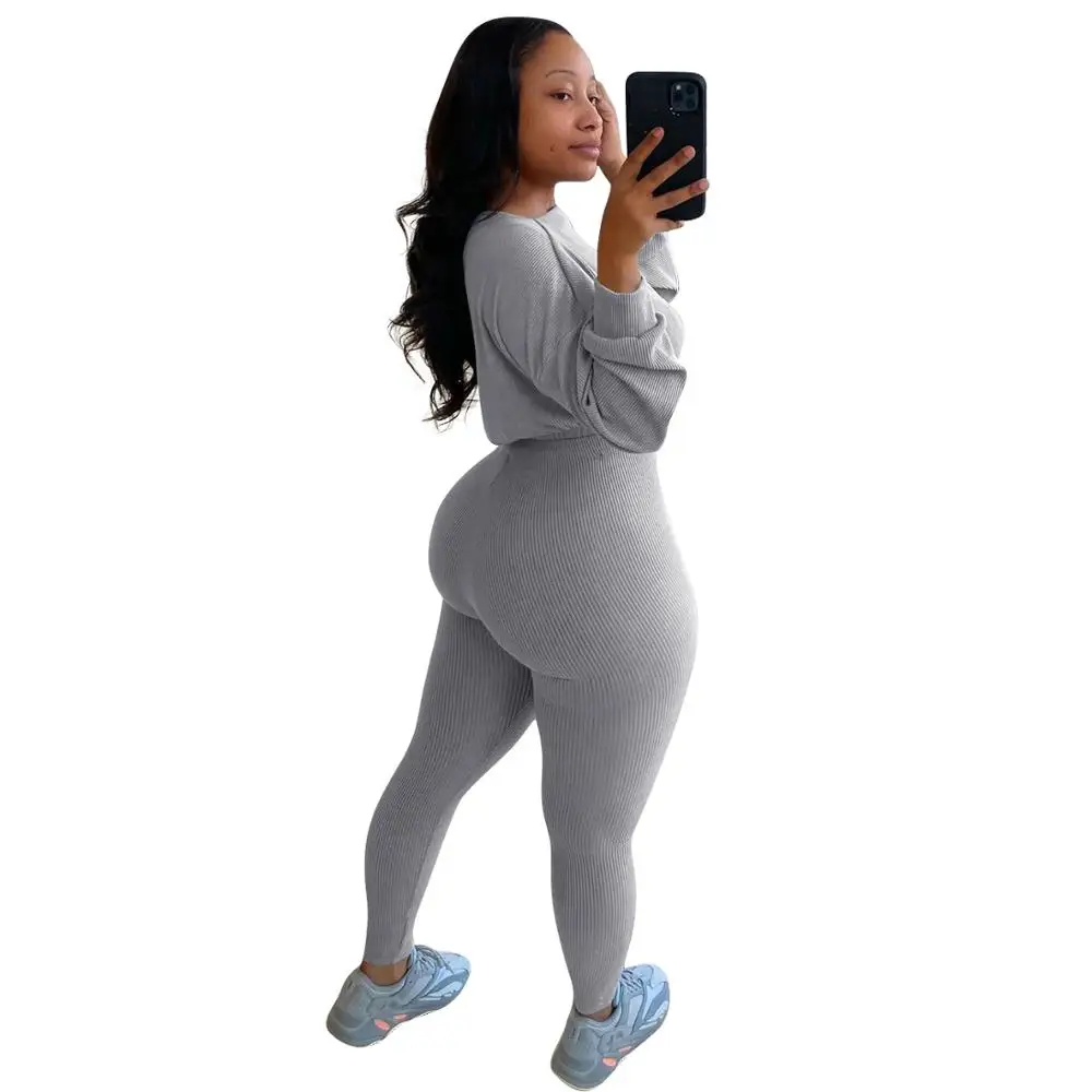 Женские однотонные спортивные костюмы Новое поступление 2020 футболка с длинным