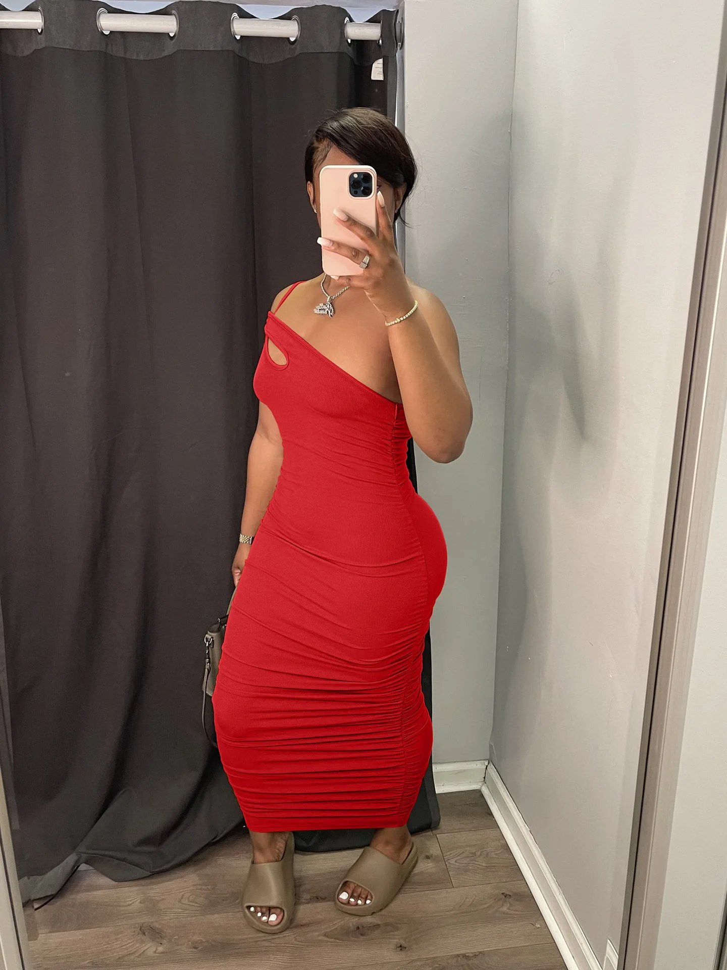 

Летнее повседневное однотонное женское платье на одно плечо без рукавов с оборками высокоэластичное приталенное платье в полоску