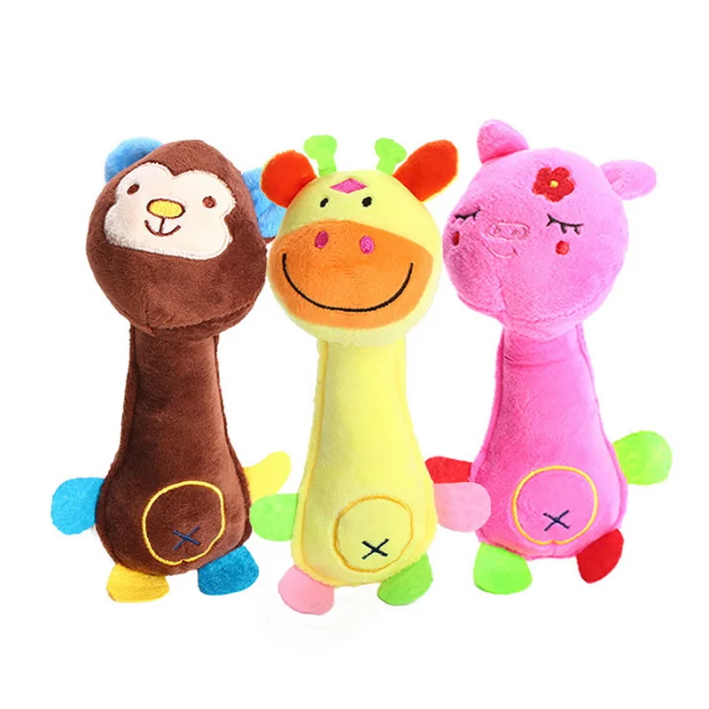 Игрушки для домашних животных жевательная игрушка собак плюшевая кошек пищащая