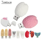 Органы человека Сердце Легкий Зуб Палец Накопитель 128 ГБ USB-флеш-накопитель 256 ГБ Флешка 16 ГБ 32 ГБ 64 ГБ Cle USB Key 2.0 Memory Stick