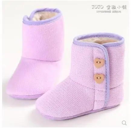 Новинка зимняя мягкая обувь для малышей 0-1 лет нескользящая хлопковая теплые