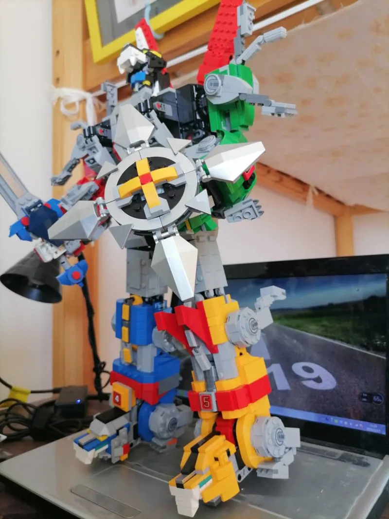 2020 новый король зверей с подставкой идеи серии Voltron Defender of The Universe строительные