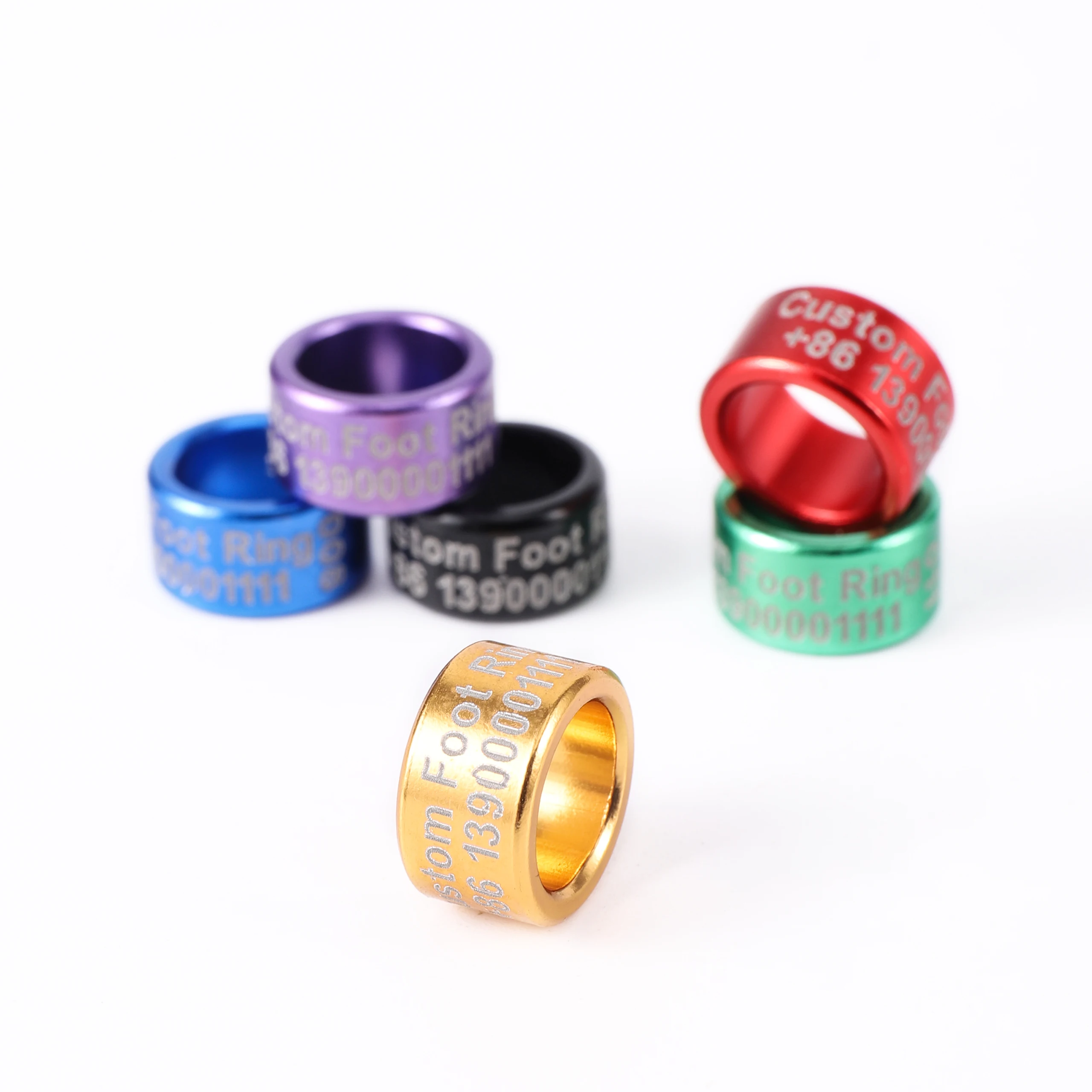 Кольцо для голубей «сделай сам» на заказ, Шпилька для голубей на заказ, номер страны, внутренний диаметр 8/10 мм, высота 6 мм, 20 шт.