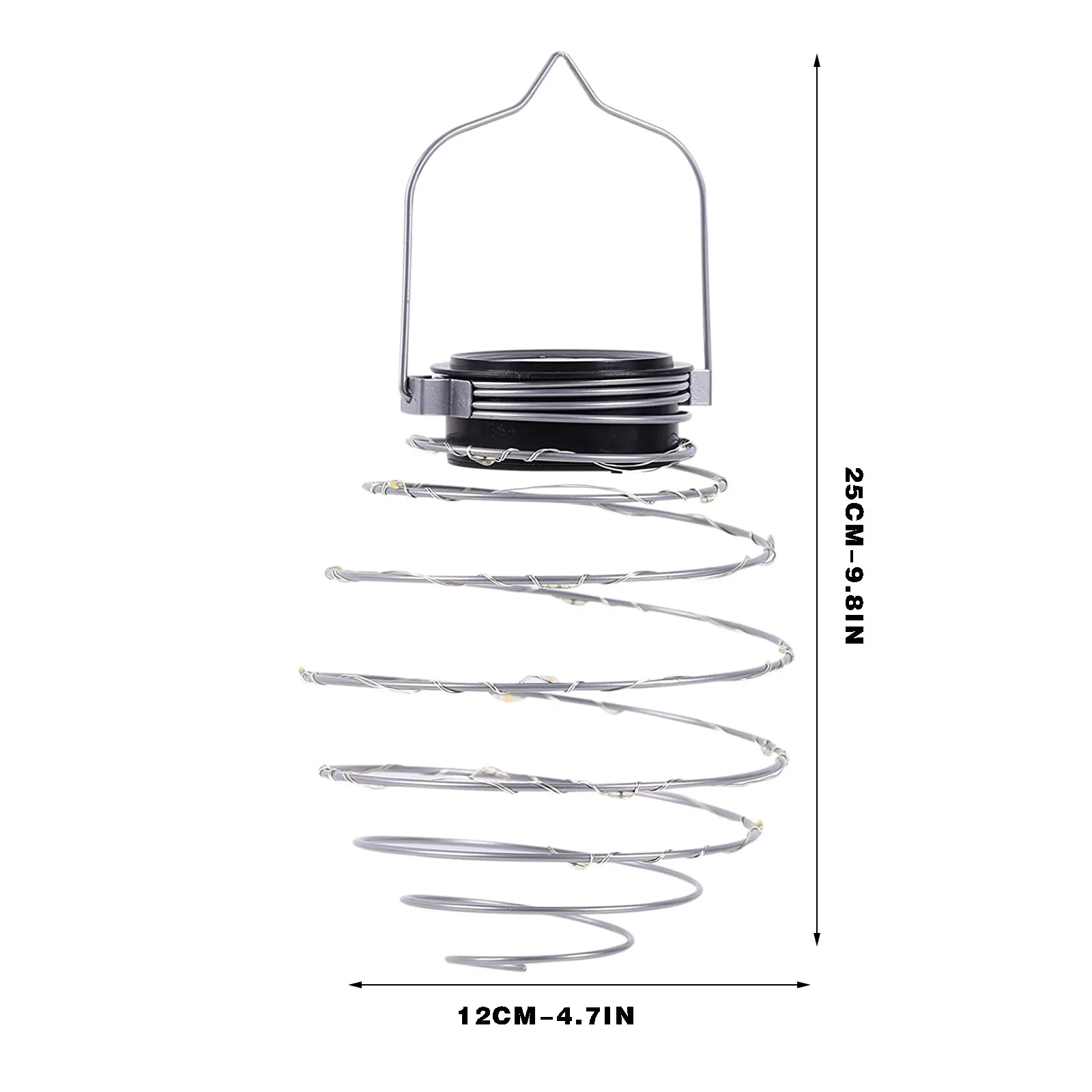 

4pc Solar Spiral Light Outdoor 20led Hanging Light String Decoration Light Garden Decoration Outdoor Garden Ornaments
