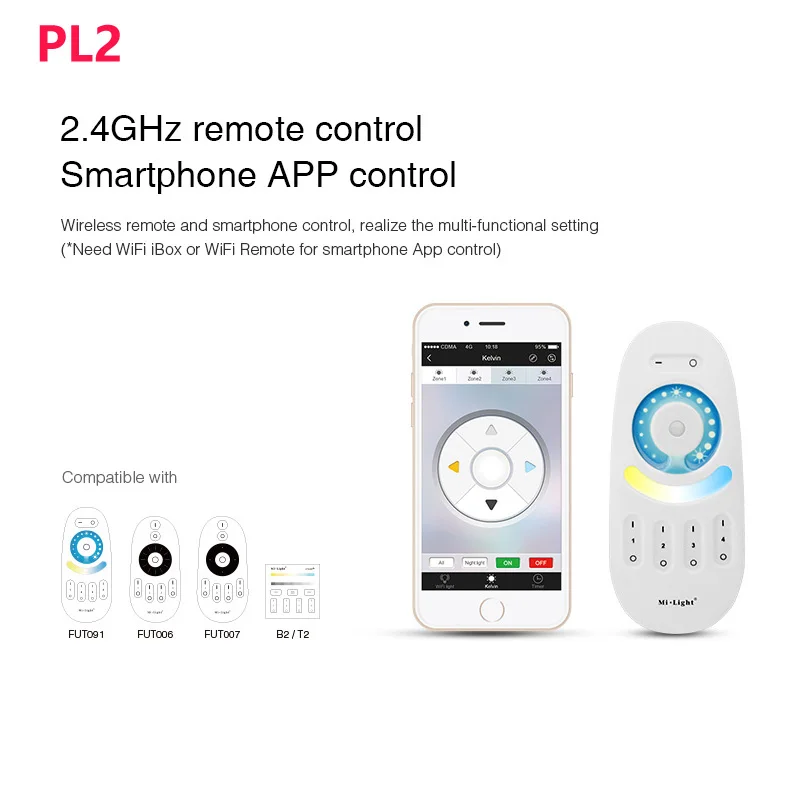MiBOXER PL2/PL5 40 Вт цветная светодиодная панель Temeraturep RGB + CCT питание драйверсветильник