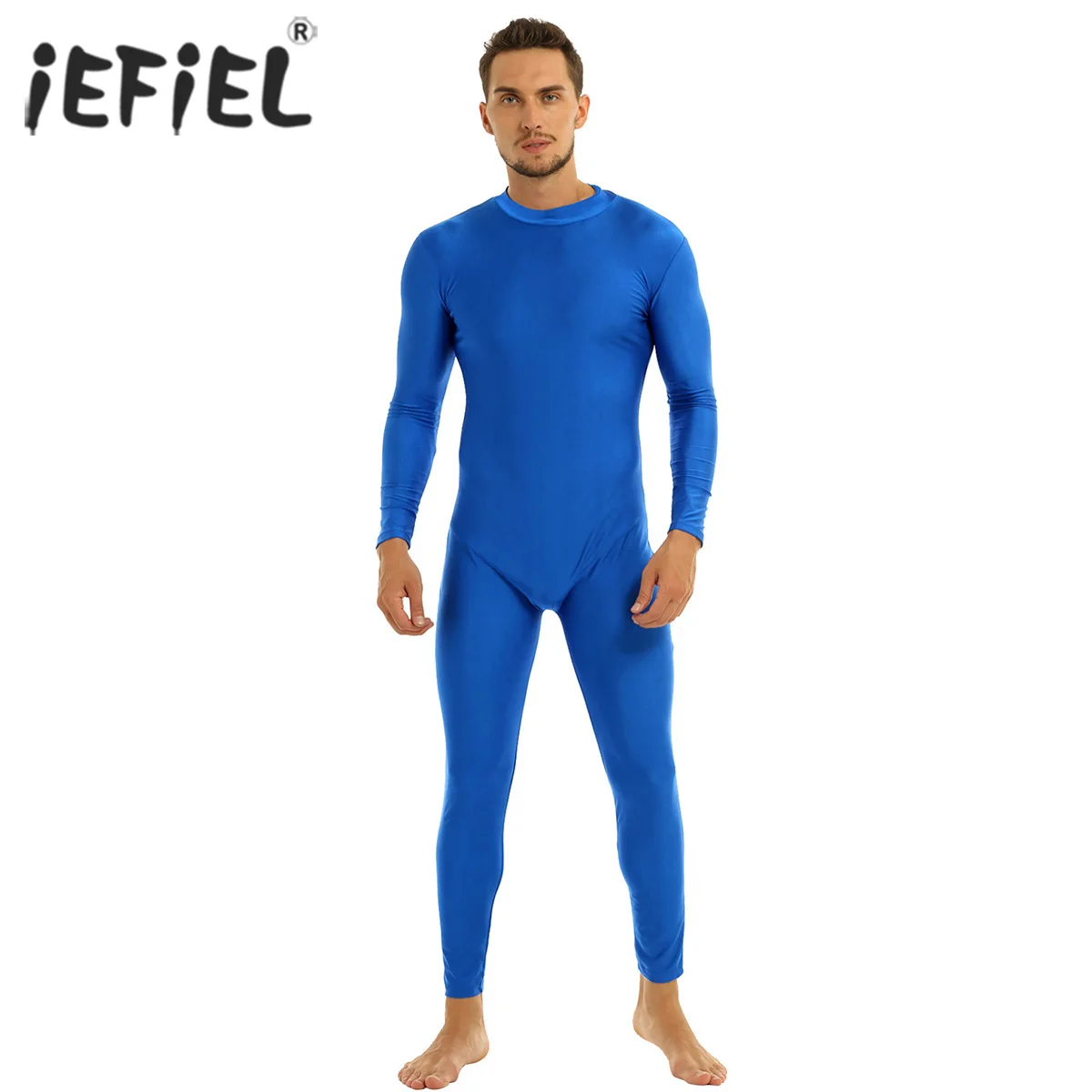 Мужской однотонный облегающий гимнастический костюм для взрослых|Женское белье