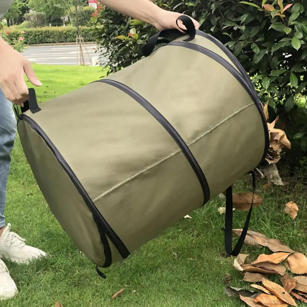 

New Garbage Storage Trash Bag Garden Trash Can Pop-Up Trash Can Portable Foldable Garbage Leaf Container For Lawn Garden