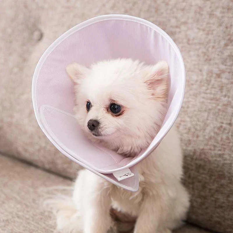 

Dog Collar Recovery Sleeve Anti-Bit Elizabeth Collars for Kitten Puppy Cotton Soft E-Collar Adjustable Protection Accessories