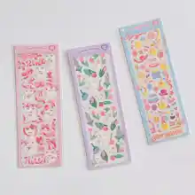 Корейский Ins Kawaii котенок лазерный световой Стикеры для скрапбукинга