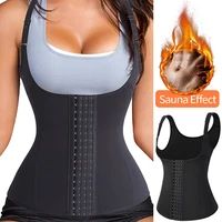 women waist trainer corset vest for weight loss sport body shaper workout underbust cincher steel boned tummy tops shapewear