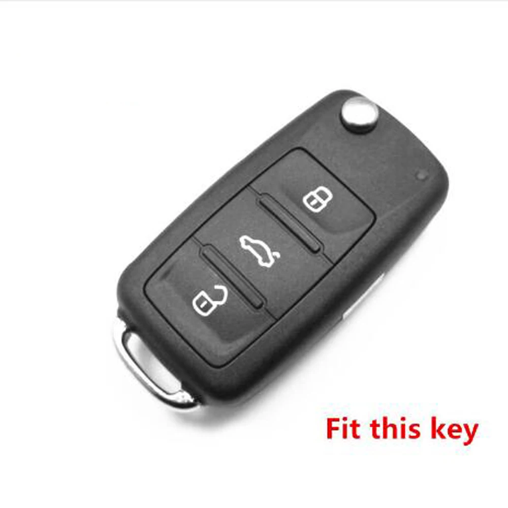 Силиконовый чехол для автомобильного ключа Volkswagen VW polo passat b5 golf 4 5 6 jetta tiguan Golf CrossFox
