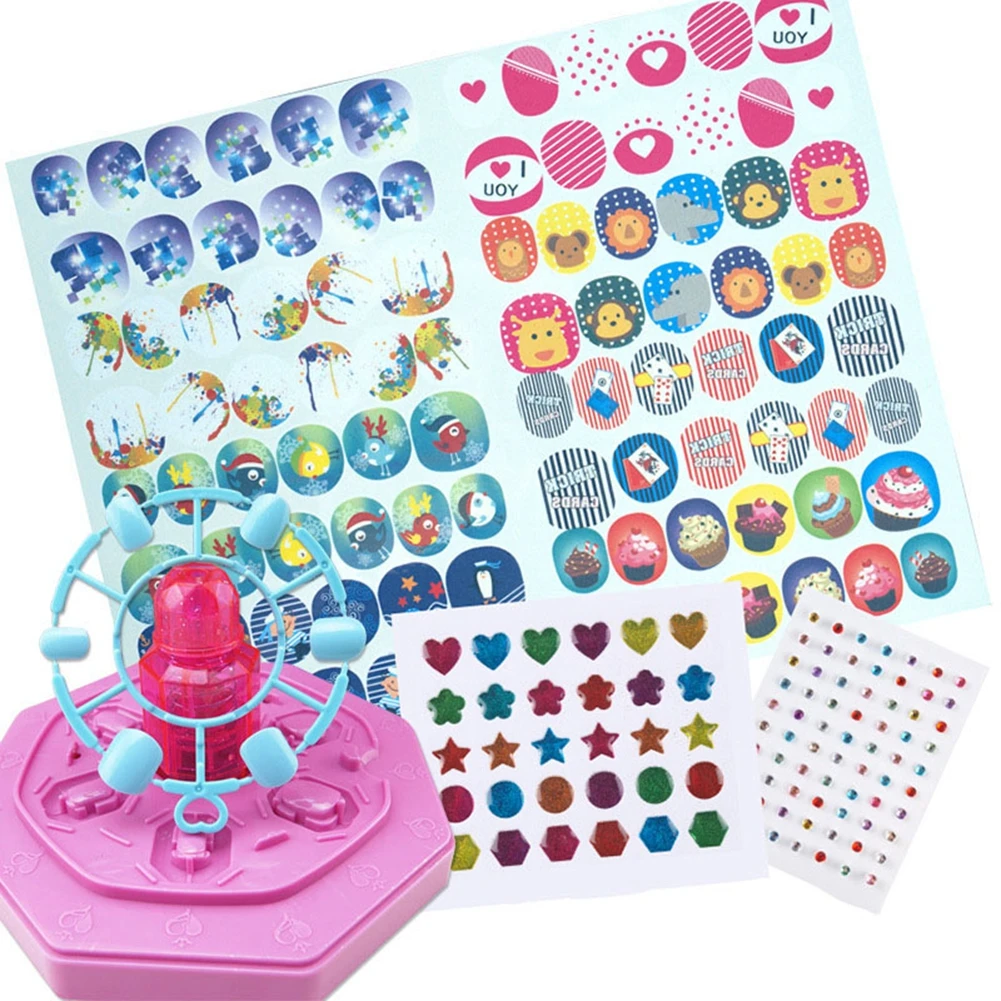 21 шт. детские наклейки для ногтей комплект разных цветов с рисунком сделай сам