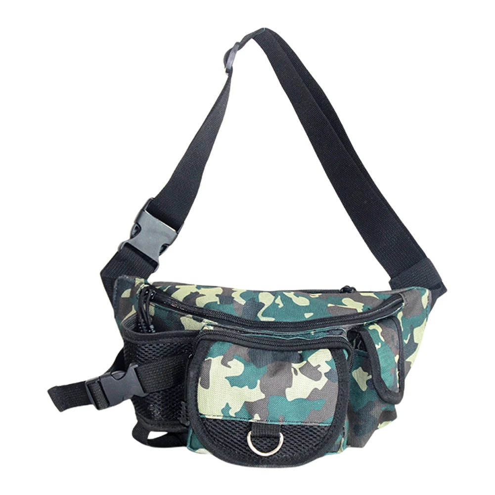 

Fishing Bag Waist Pack Fishing Gear Lure Bait Reel Pocket Fishing Tackle Bag Waterproof Camouflage Hiking Cycling Climbing Bag