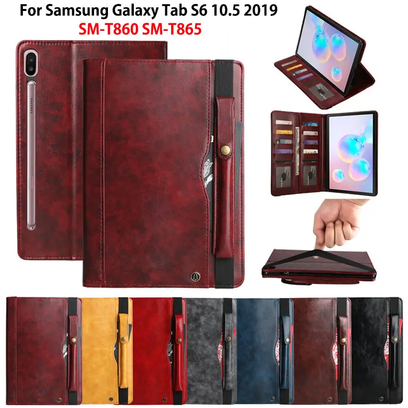 Чехол премиум класса для Samsung Galaxy Tab S6 10 5 Женский чехол 2019 дюйма с подставкой