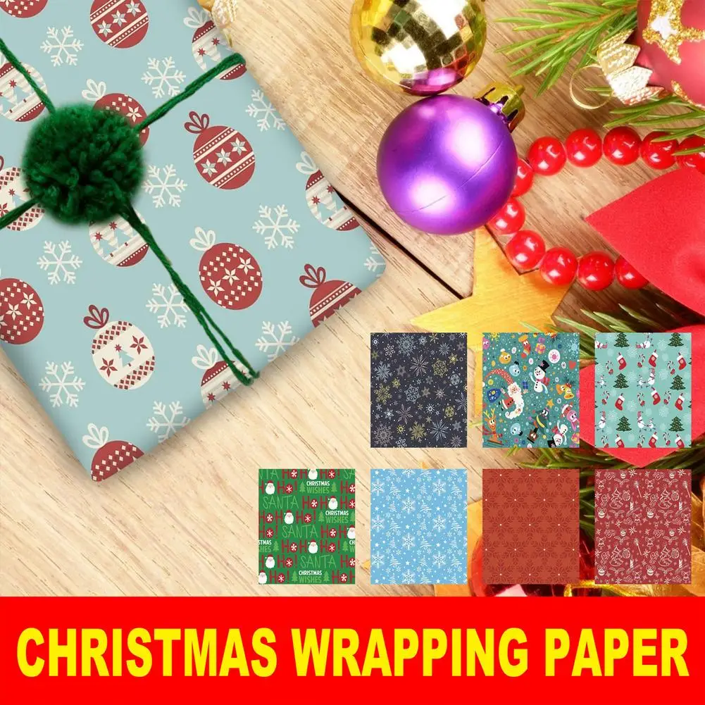 

8pcs Tissue Paper 27.56x19.69 In Retro Floral Paper Wrapping Paper Gift Packing Paper For Home Decoration Festive Party Supply