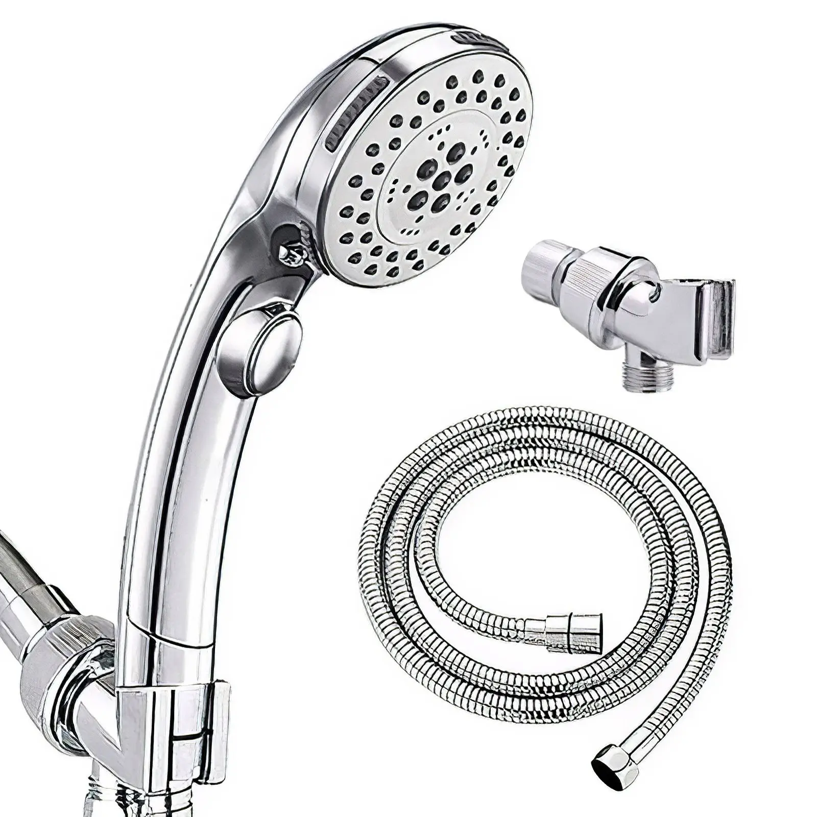 

5 Modes SPA Shower Head Set High Pressure Saving Water Shower Nozzle Premium Bathroom Water Spray Shower Head WIith Bracket Hose