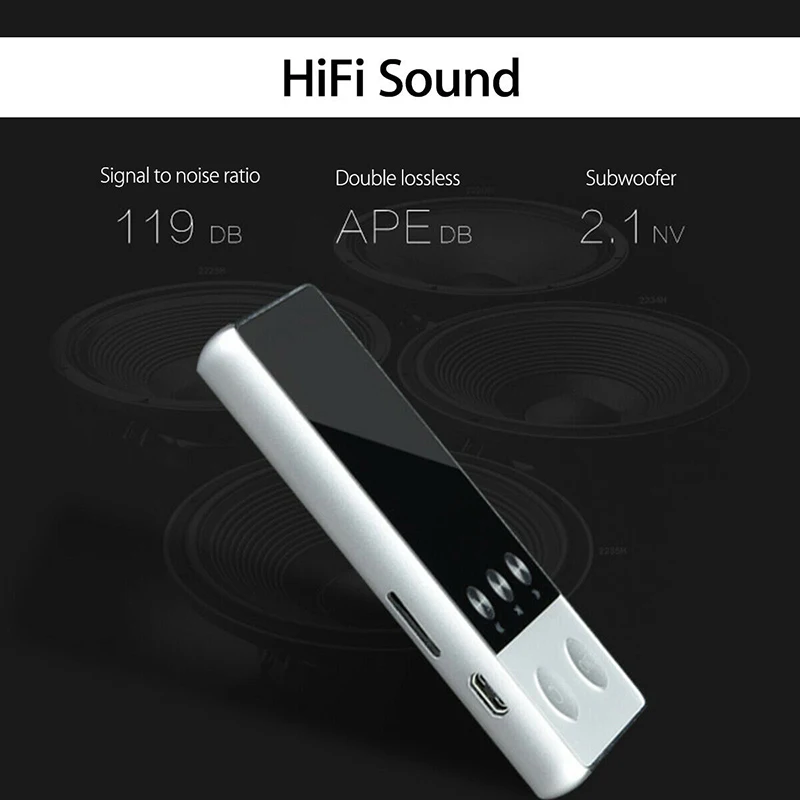 Портативный Bluetooth MP3/4 музыкальный плеер с FM Hi Fi без потерь поддержка tf карты JR