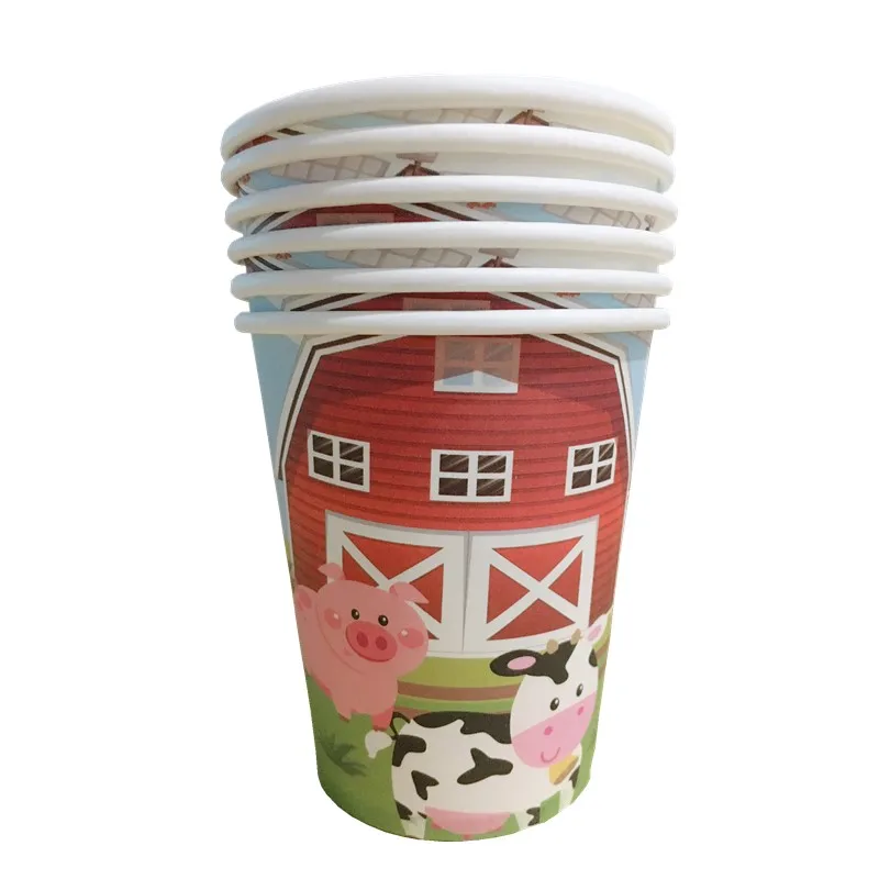 Животноводческая ферма День рождения поставки сафари бумажные салфетки для