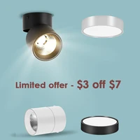 led downlight 220v foldable spot light cob surface mounted spotlight ceiling lamp for living room kitchen indoor neutral light