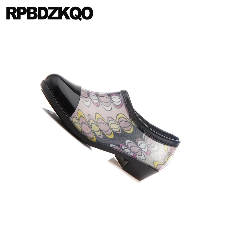 Недорогие женские ботильоны из ПВХ без шнуровки коллекция 2021 года массивная