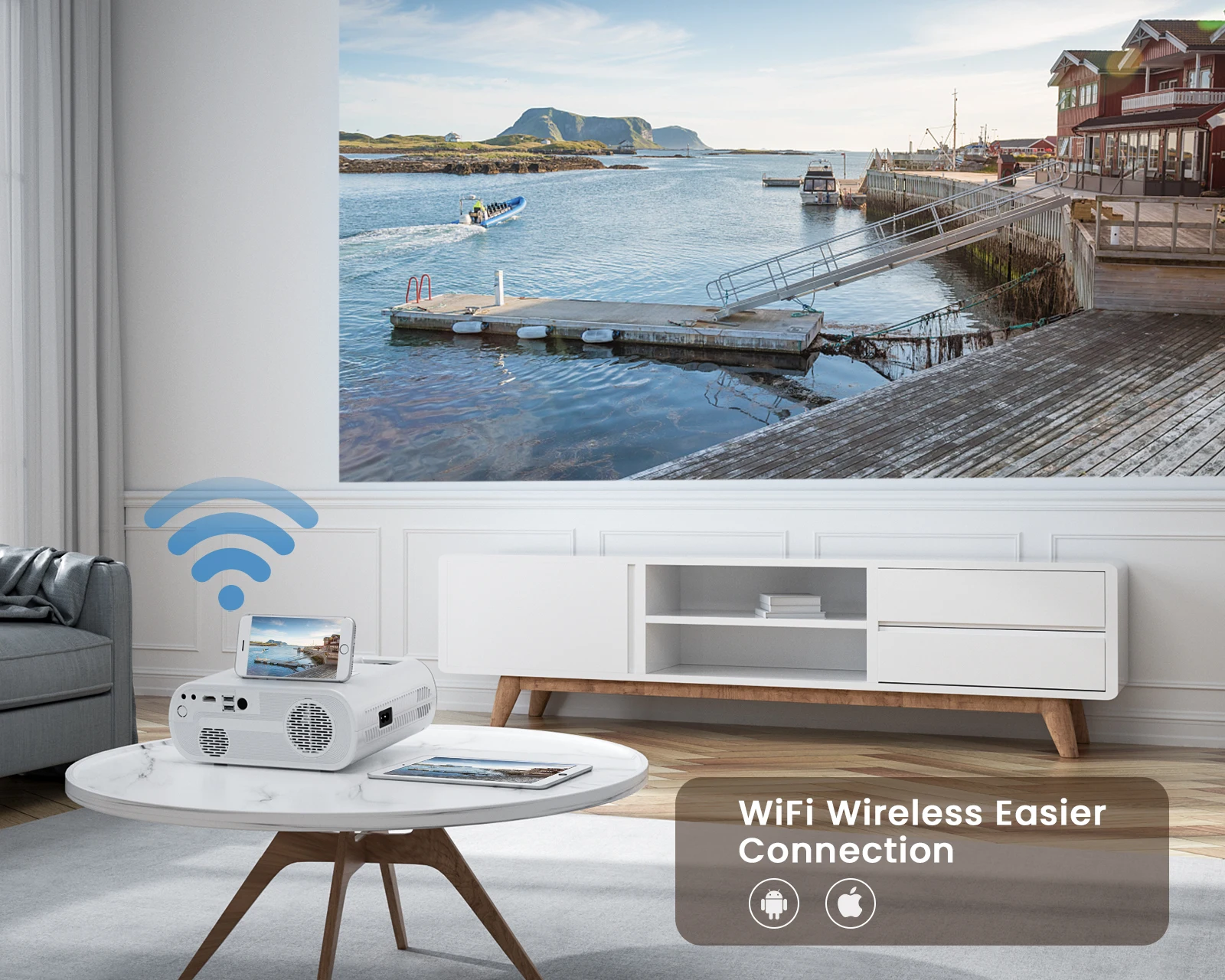 Проектор WiMiUS K5 Wi-Fi Bluetooth 4k Full HD 1080P |
