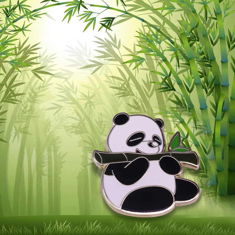 Китайская гигантская панда медведь жевательная бамбуковая китайская знаковая