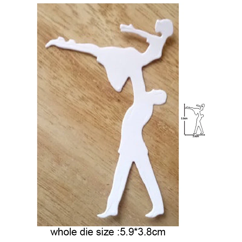 

Ballet Couple Dancing Metal Cutting Dies for DIY Scrapbooking Stamp Card Making Decorative Craft Embossing Die Cut Stencils dies