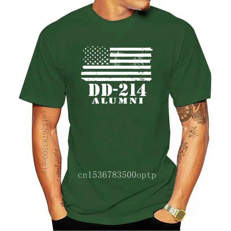 

New Dd 214 Alumni T Shirt Funny Birthday Cotton Tee Vintage Gift For Men Women