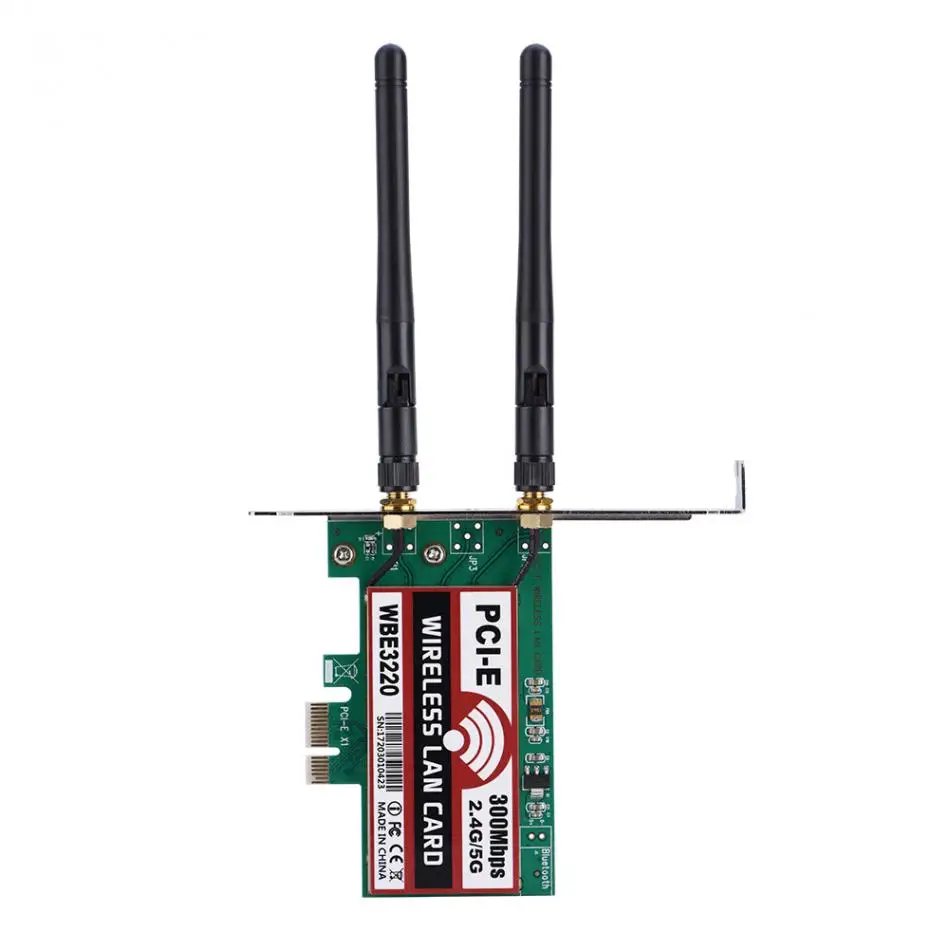 Компьютерная шина PCI E сетевая карта Wi Fi 300 Мбит/с 2 4 г и 5G Двухдиапазонная WBE3220