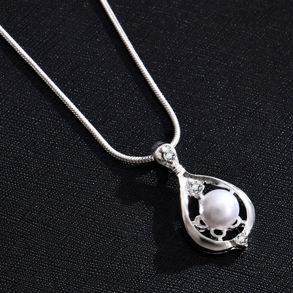 Новинка 2020 модная женская элегантная цепочка с кристаллами и жемчугом подвеска