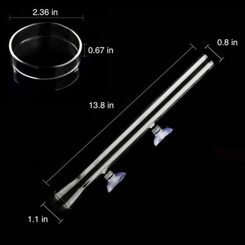 Shrimp Feeding Tube And Dishs Fish Tank Ring and Basin for Glass P7Ding |
