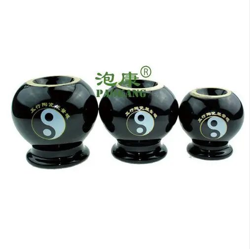 3 чашки керамические массажные медицинские банки для терапии тела медицинская