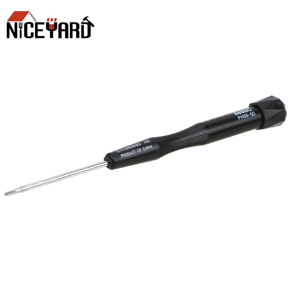 

NICEYARD Phillips Precision Screwdriver PH00-50 8800C Repair Hand Tool 2.0mm Plastic Handle