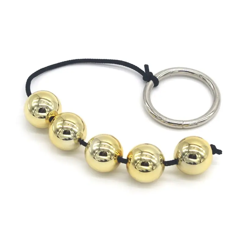 Акриловые анальные шарики роскошные золотые жемчужные вагинальная и Анальная