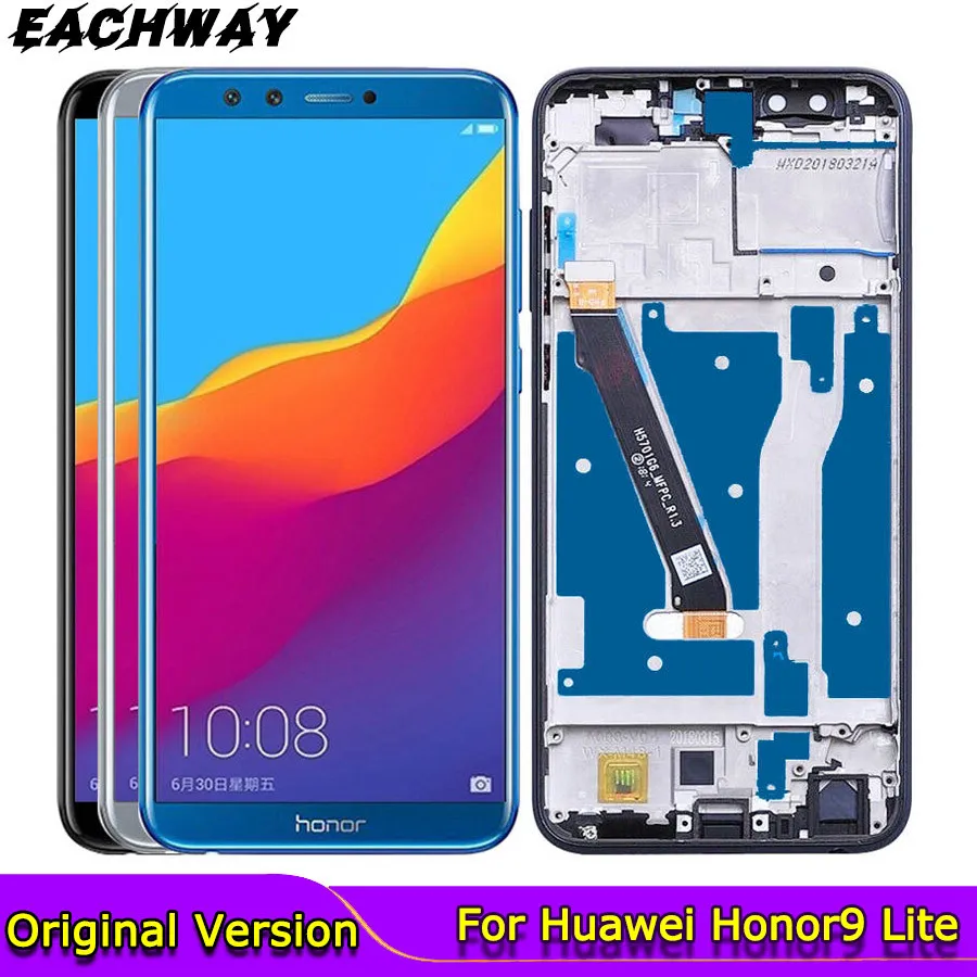 Оригинальный экран для Huawei Honor 9 Lite ЖК дисплей сенсорный Honor9 LCD с рамкой LLD L31