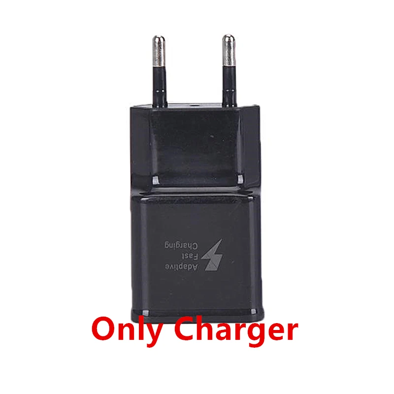 only charger black Быстрое Адаптивное быстрое зарядное устройство USB портативное зарядное устройство для samsung S4 S6 S7 Edge A10 J7 J8 htc One E9 LG G4 MOTO G3 E4 - Тип штекера: only charger black