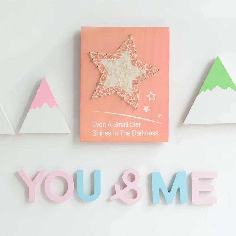 

Colorful English Letters Decorative Wooden Alphabet Decorative Design Children's Room Decoration JPDWJ190