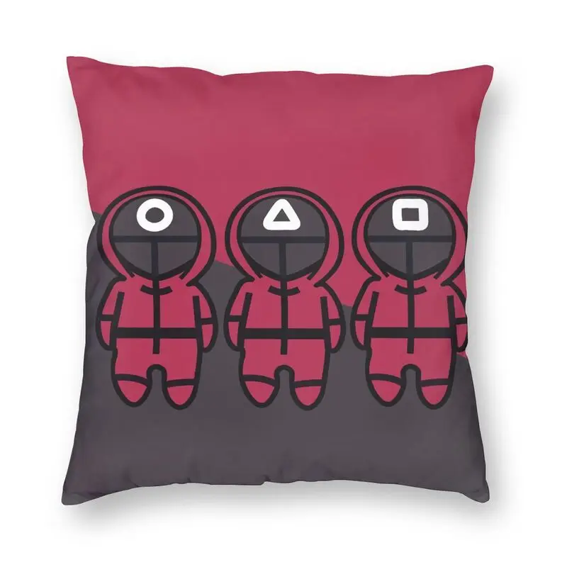 

Modern Mystery Squidgame Cushion Cover for Sofa Soft Squid Game Pillow Case Home Decorative