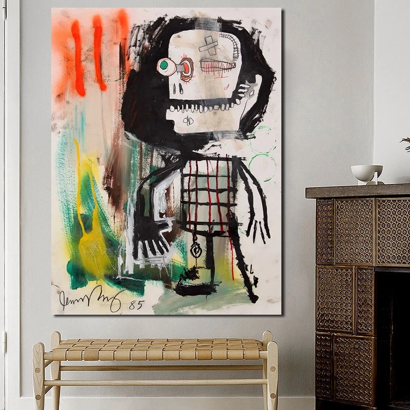 

Jean Michel Self Portrait Canvas Posters Prints Wall Art Painting Decorative Picture Modern Living Room Home Decoration Artwork