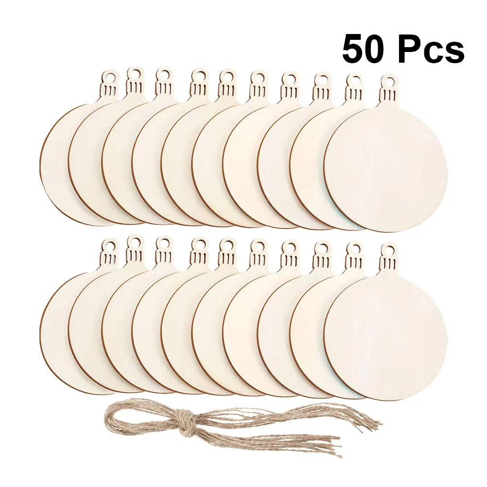 50 шт. деревянные подвески в виде шаров|Декоративные шары| |